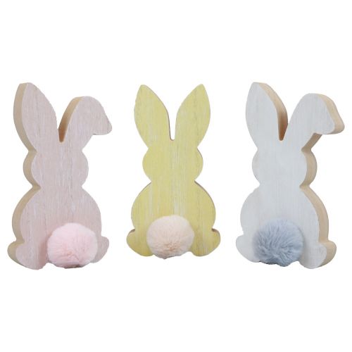 Itens Coelhinhos de madeira coelhinhos decorativos decoração de Páscoa madeira pastel 8,5×16cm 6 un