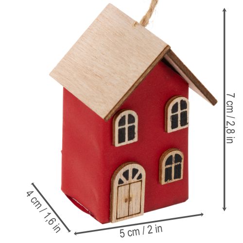 Conjunto de decoração suspensa para casa, estilo escandinavo, 7 cm, 6 peças | Floristik24.pt