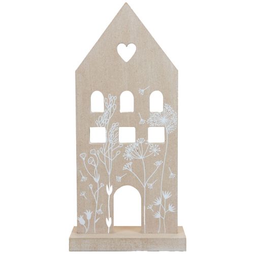 Suporte de mesa decorativo para casa de madeira madeira 28,5 cm