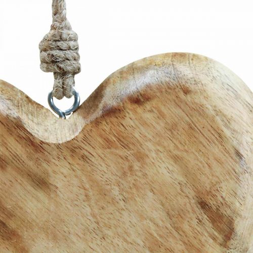 Itens Coração de madeira, coração pendurado, coração de madeira de manga 16×20cm