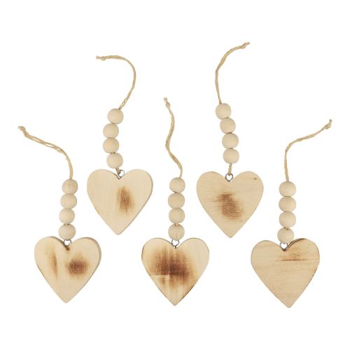 Itens Cabide decorativo de corações de madeira corações decorativos de madeira queimados 8 cm 6 unidades
