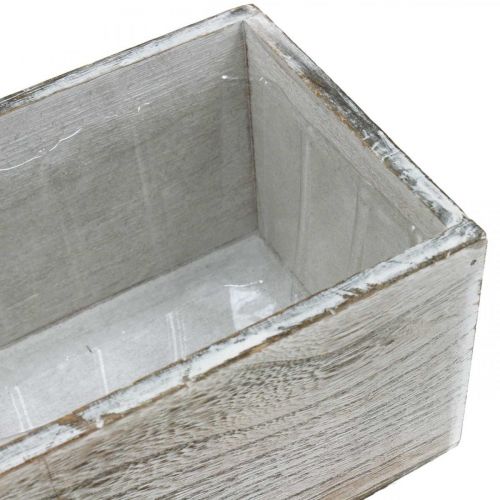 Floristik24 Caixa para plantas, caixa decorativa, cachepot, recipiente de madeira L25cm