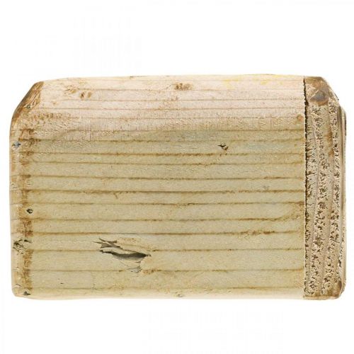 Itens Vaso para plantas caixa de flores vaso de madeira natural 12×12×8,5cm