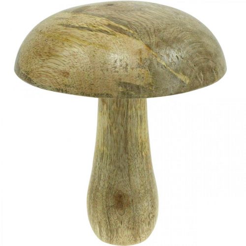 Floristik24 Cogumelo de madeira natural, decoração de madeira amarela outono deco cogumelos 15×13cm