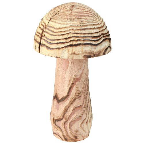 Floristik24 Cogumelo de madeira para colocar cogumelo decorativo em madeira Paulownia Ø15cm Alt.28cm