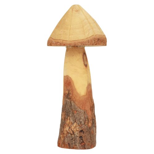 Floristik24 Decoração de cogumelos em madeira cogumelos decoração em madeira decoração de mesa natural outono Ø11cm Alt.28cm