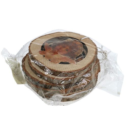 Itens Anel de madeira com imagem interna 6pcs