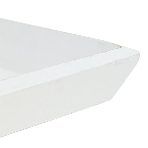 Floristik24 Tigela de madeira 25cm x 25cm em branco