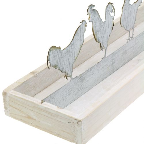 Floristik24 Bandeja de madeira com torneira decorativa de 46cm