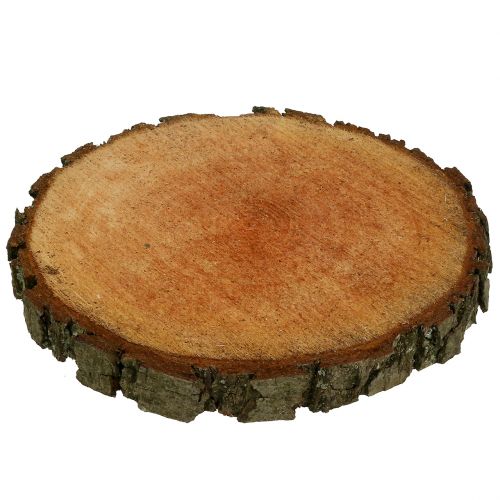 Floristik24 Disco de madeira feito de amieiro natural Ø20cm - 24cm
