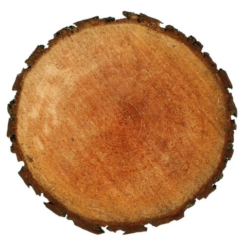 Floristik24 Disco de madeira feito de amieiro natural Ø20cm - 24cm