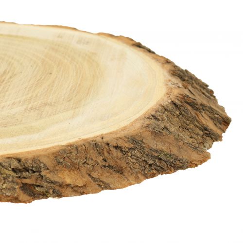Itens Discos de madeira de natureza oval 20cm - 23cm 3pcs