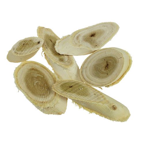 Floristik24 Fatias de madeira de amora branqueada 500g