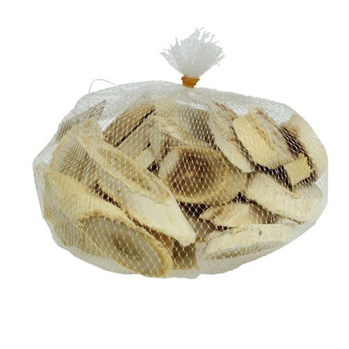 Floristik24 Fatias de madeira de amora branqueada 500g
