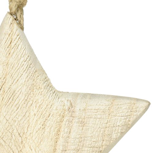 Itens Estrela de madeira natural decoração de natal madeira Ø13,5cm