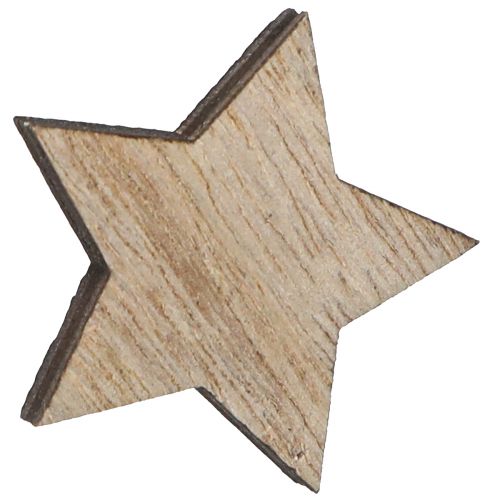 Itens Estrelas de madeira para espalhar Natal natural Ø3cm 100 un