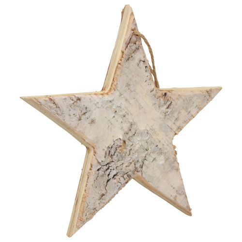 Itens Cabide decorativo de madeira com estrelas decoração rústica madeira branca Ø20cm
