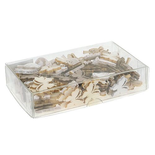 Floristik24 Tipo de decoração de maca de madeira. 2cm naturais 144pcs