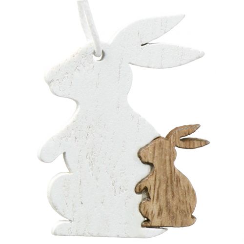 Floristik24 Decoração cabide Primavera branco / natureza 12 unidades