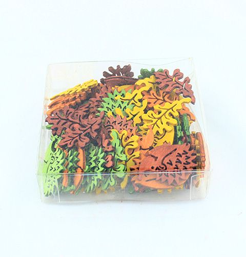 Floristik24 Folhas de outono e ouriços, por ex. Polvilhe 4,5cm 72 unid.