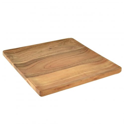 Bandeja de madeira bandeja de servir madeira madeira de mangueira natural 24,5 cm