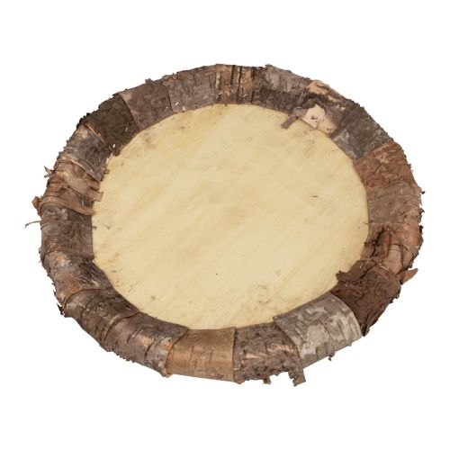 Itens Bandeja decorativa de placa de madeira madeira decoração rústica natural Ø27cm