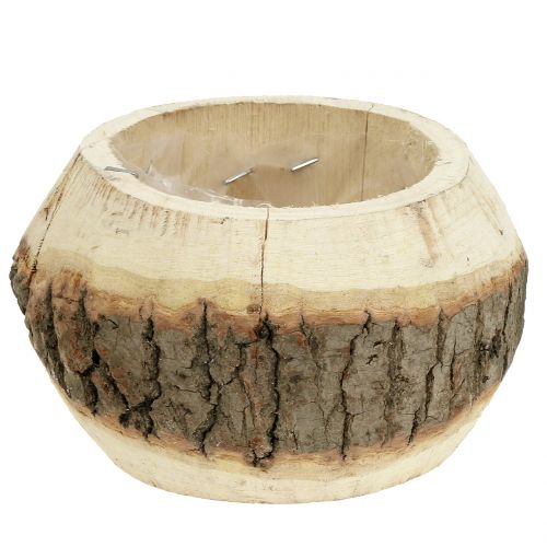 Pote de madeira para plantar a natureza Ø14cm