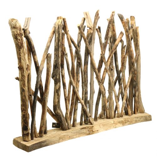 Floristik24 Divisória da sala escultura em madeira natural 77 cm x 60 cm