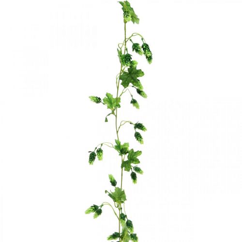 Floristik24 Guirlanda de lúpulo, decoração de jardim, planta artificial, verão 185cm verde