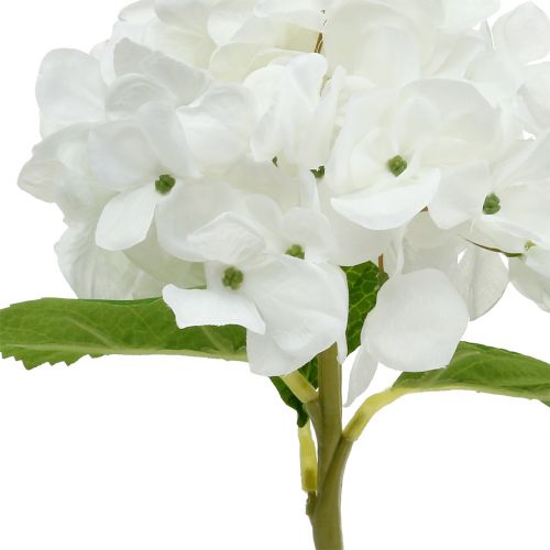Floristik24 Hortênsia decorativa branca 36cm