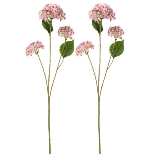Itens Elegante flor artificial de hortênsia, um elemento decorativo duradouro, 80 cm, 2 peças.