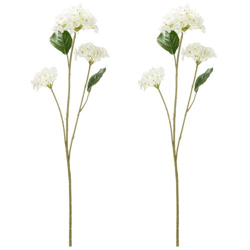 Itens Flor artificial de hortênsia para decoração de interiores elegante e moderna, 80 cm, 2 peças.