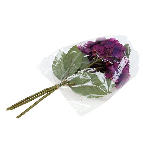 Floristik24 Hortênsia roxa 30cm 3pcs