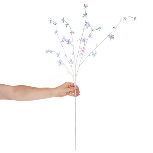 Ramo artificial delicado com flores iridescentes, 98 cm | Floristik24.pt