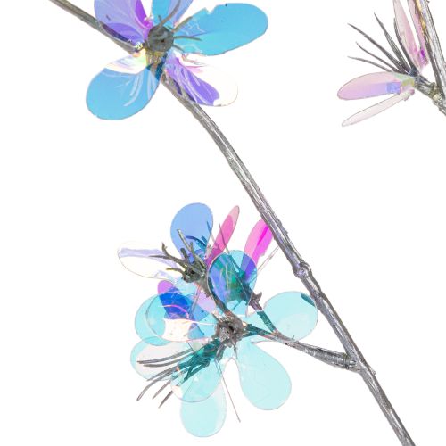Ramo artificial delicado com flores iridescentes, 98 cm | Floristik24.pt