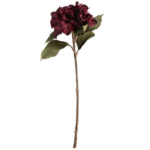 Itens Flores artificiais de hortênsia Bordeaux 52cm