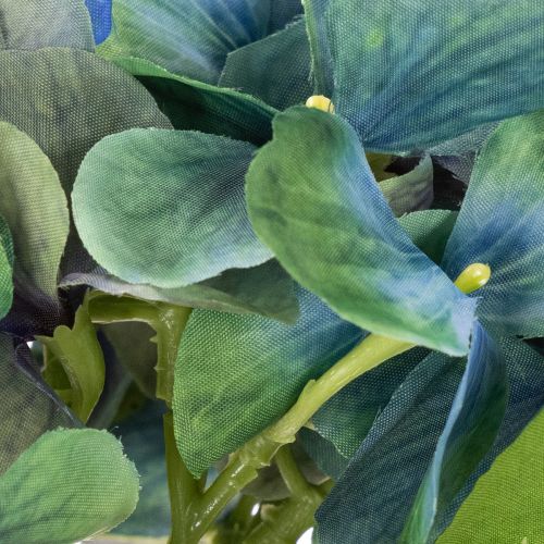 Flor artificial de hortênsia, azul-esverdeada, haste única decorativa, 53 cm | Floristik24.pt