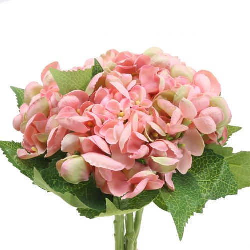 Floristik24 Hortênsia rosa 33cm 1 peça