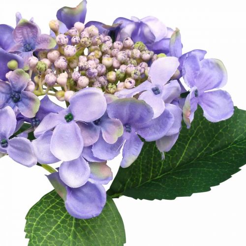 Floristik24 Hortênsia decorativa, flor de seda, planta artificial roxa L44cm