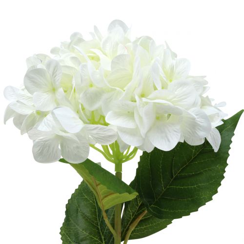 Hortênsia grande branca artificial L110cm