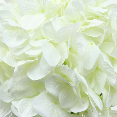 Floristik24 Hortênsia grande branca artificial L110cm