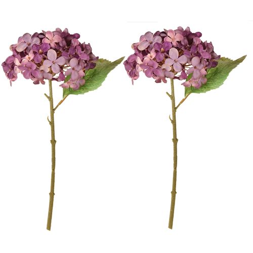 Itens Hortênsias artificiais roxas flores artificiais hortênsia 34 cm 2 peças