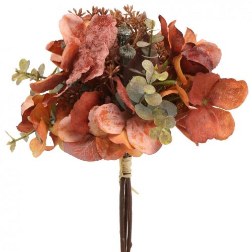 Buquê de hortênsias flores artificiais decoração de mesa 23cm