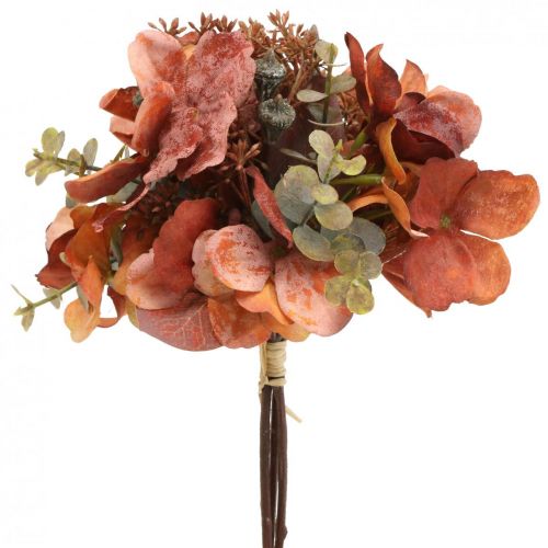 Buquê de hortênsias flores artificiais decoração de mesa 23cm