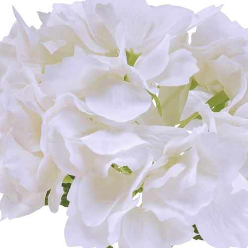 Itens Hortênsia Artificial Branco Real Touch Flowers 33cm
