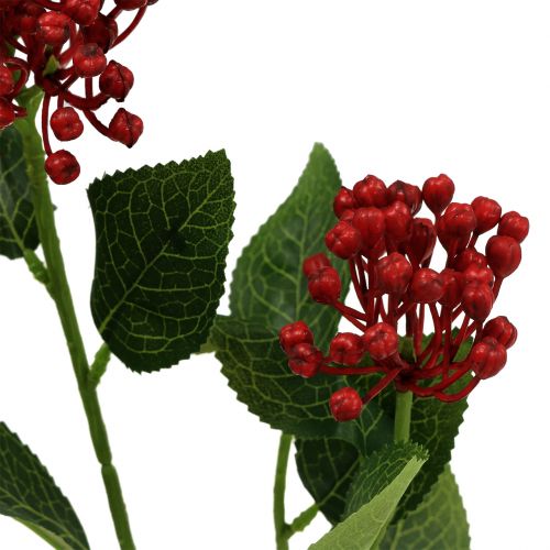 Floristik24 Ramo de botão de hortênsia 55 cm vermelho 6 unidades