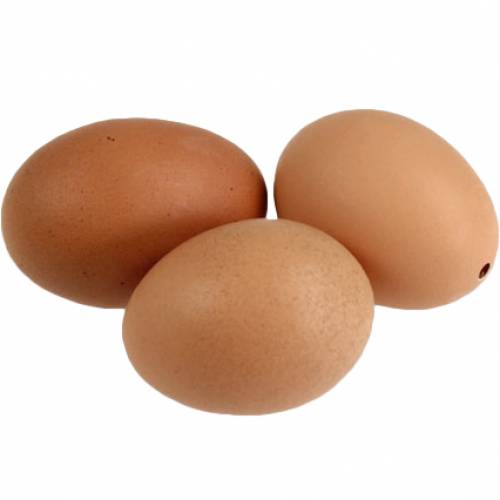 Ovos de galinha marrons 10 unid.