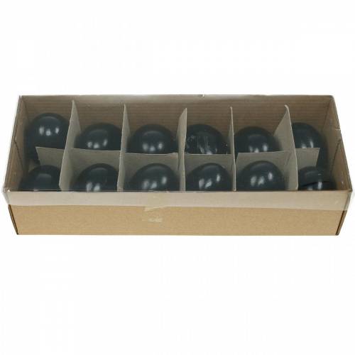 Itens Ovos de galinha pretos decoração de páscoa ovos soprados 10 unidades