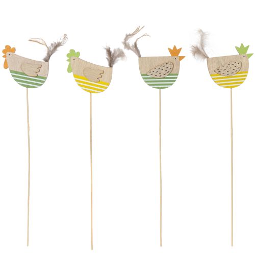 Itens Estacas de galinha com tema de Páscoa para uma decoração alegre de primavera, 7 cm, 12 peças
