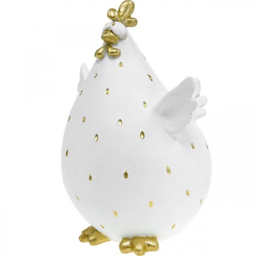Floristik24 Decoração de frango para a Páscoa, pássaro engraçado, frango de Páscoa, galinha H12.5cm